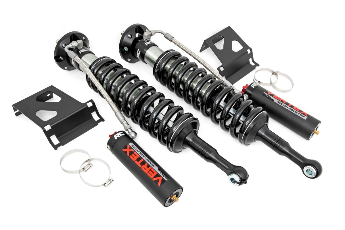 Toyota Tacoma Coilover Suspension Kit - Front - Rough Country - Vertex 2.5 Adjustable, 8-stage adjustable damping system - '05-'23